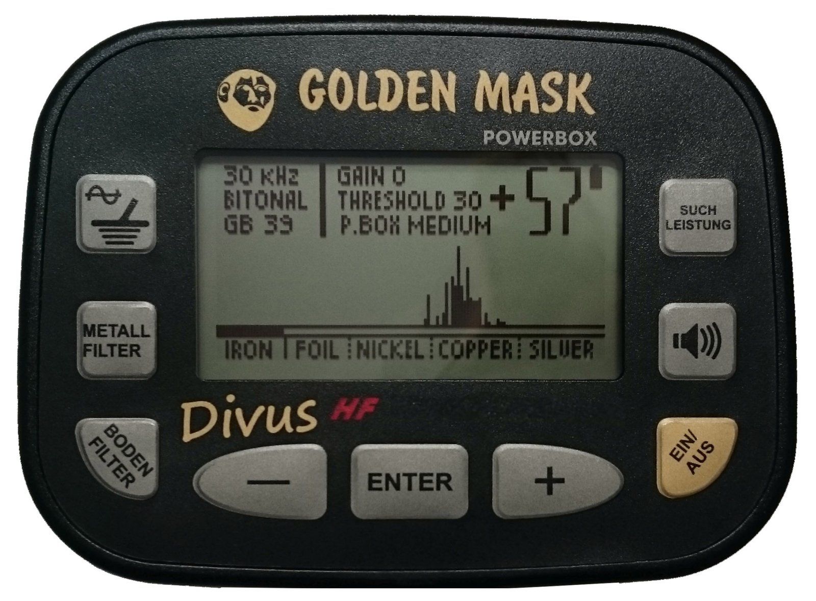 Golden Mask Divus HF (15 + 30 kHz) Metalldetektor