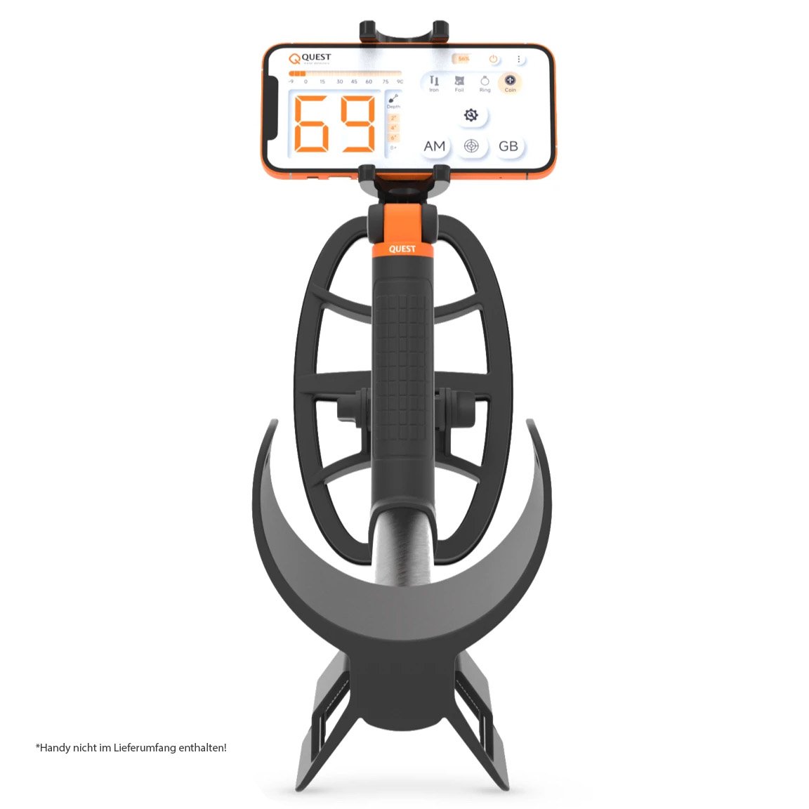 Quest Air Metalldetektor – Steuerung über dein Smartphone