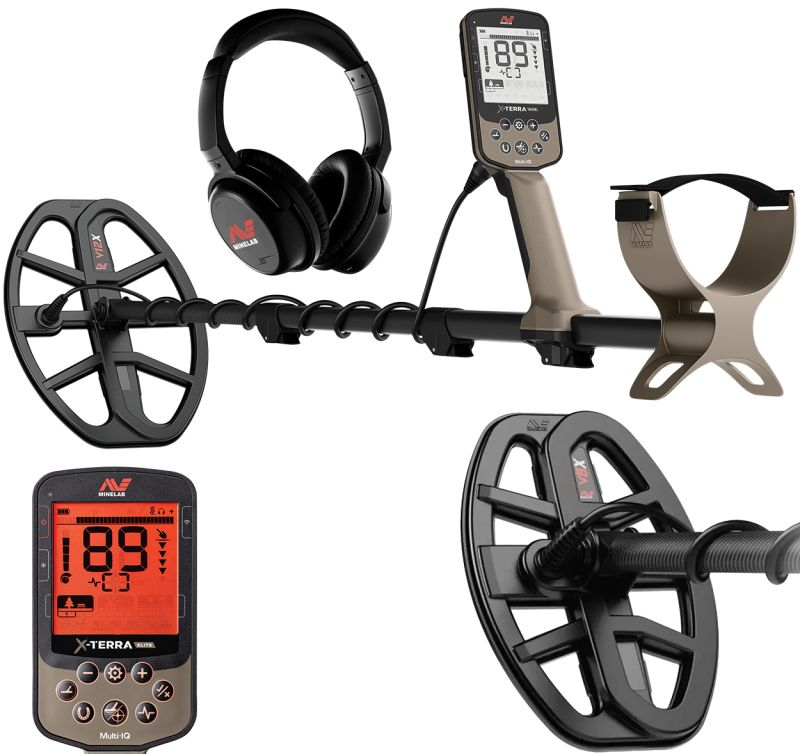 Minelab X-Terra Elite Expeditionspack Wasserdichter Multifrequenz Metalldetektor