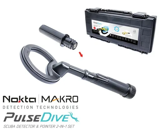 Nokta PulseDive Schwarz Unterwasser Detektor + Pinpointer