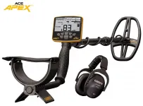 ACE APEX multi-frequency detector with MS-3 wireless headphones