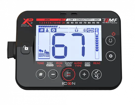 XP ICON Metalldetektor, WSA XL ST, 28cm Suchspule, kabellos, FMF Multifrequenz
