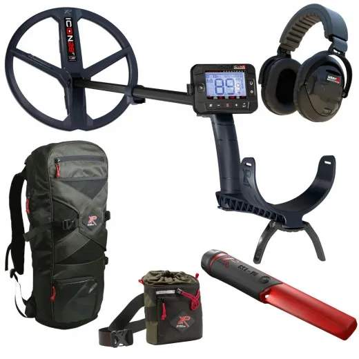 XP ICONX Adventure Pack Metalldetektor, 28cm FMF, WSA ST XL, MI-6, 240, Fundtasche