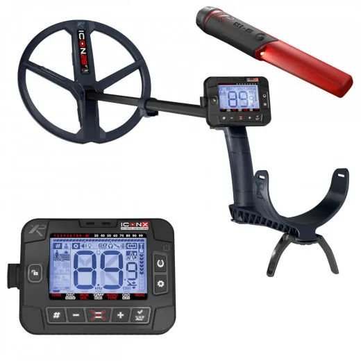 XP ICONX Metalldetektor, 28cm Suchspule, kabellos, FMF Multifrequenz. MI-6
