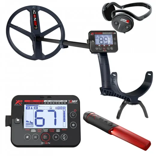 XP ICON Metalldetektor, WSA ST, 28cm Suchspule, kabellos, FMF Multifrequenz, MI-6