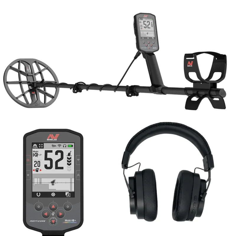 Minelab Manticore High-End-Metalldetektor mit M11 Suchspule und Farbdisplay
