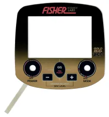 Fisher Bedienpanel (Touch-Pad) für Gold Bug Pro