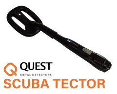 Quest Scuba Tector Schwarz Unterwasser Metallldetektor (Vorführer, wie NEU)