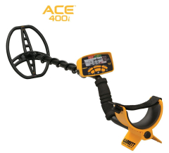 Garrett ACE 400i with Pinpointer AT and headphones