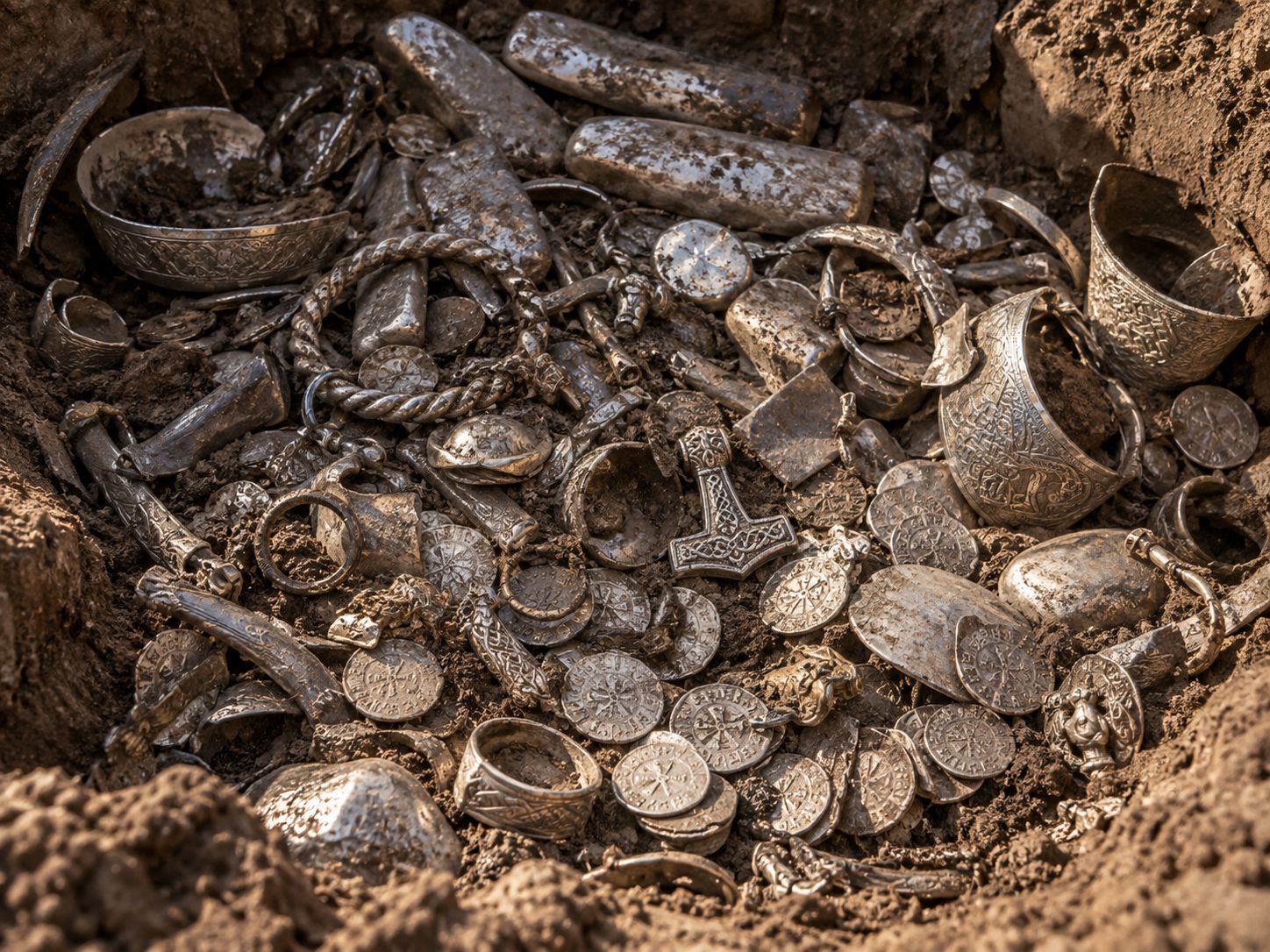 Dänemark: Größter Wikinger-Silberhort bei Gartenarbeiten entdeckt